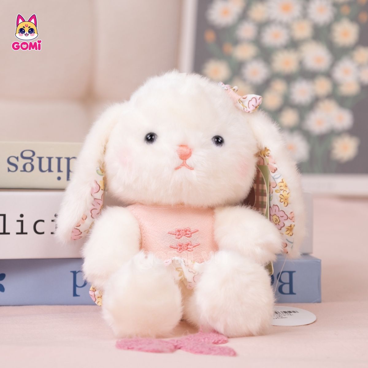 Móc Khoá Thỏ Hồng Mặc Váy