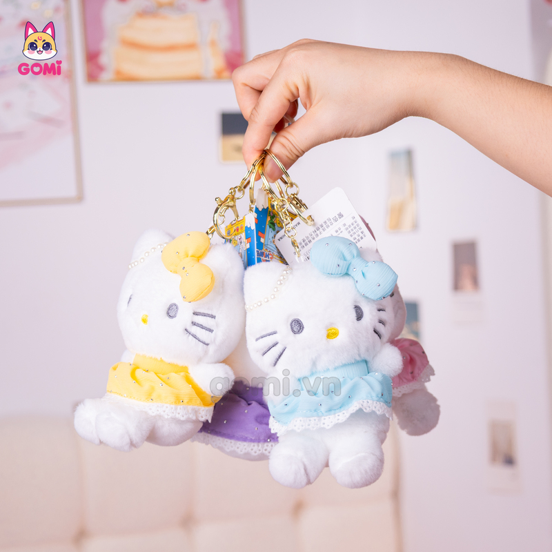 Móc Khóa Kitty Váy Nơ