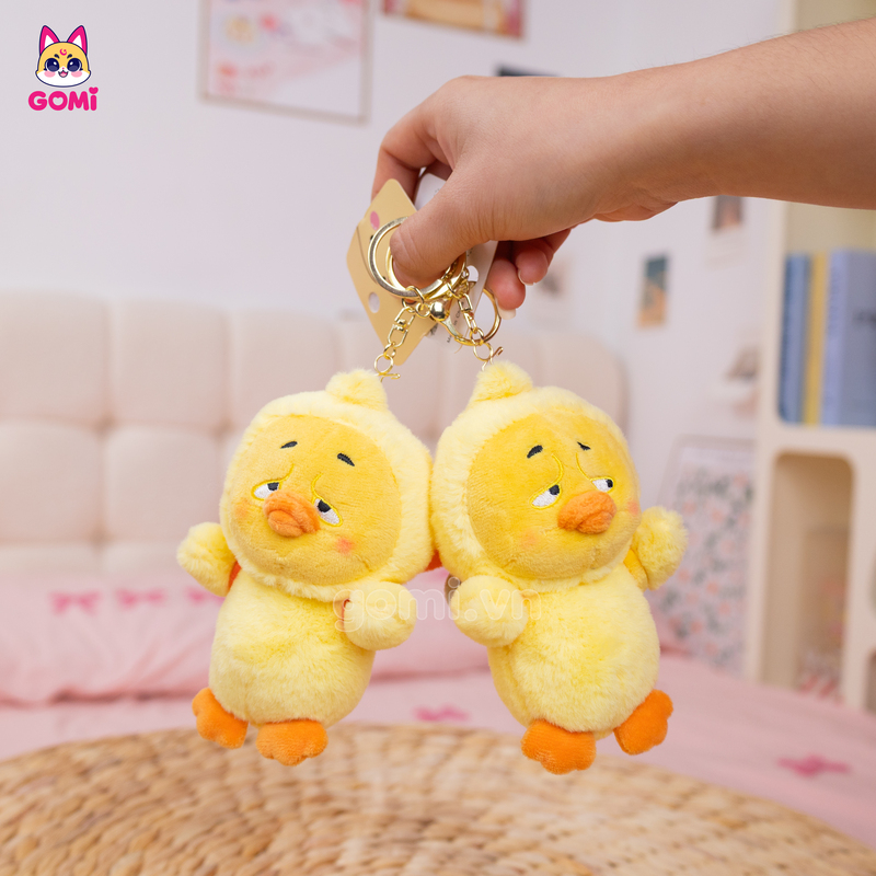 Móc Khoá Vịt Vàng PK - Đeo Tôm - Đeo Túi Ong