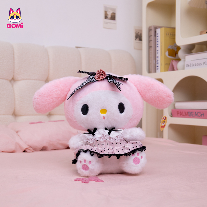 Gấu Bông Melody Váy Hồng Chấm Bi