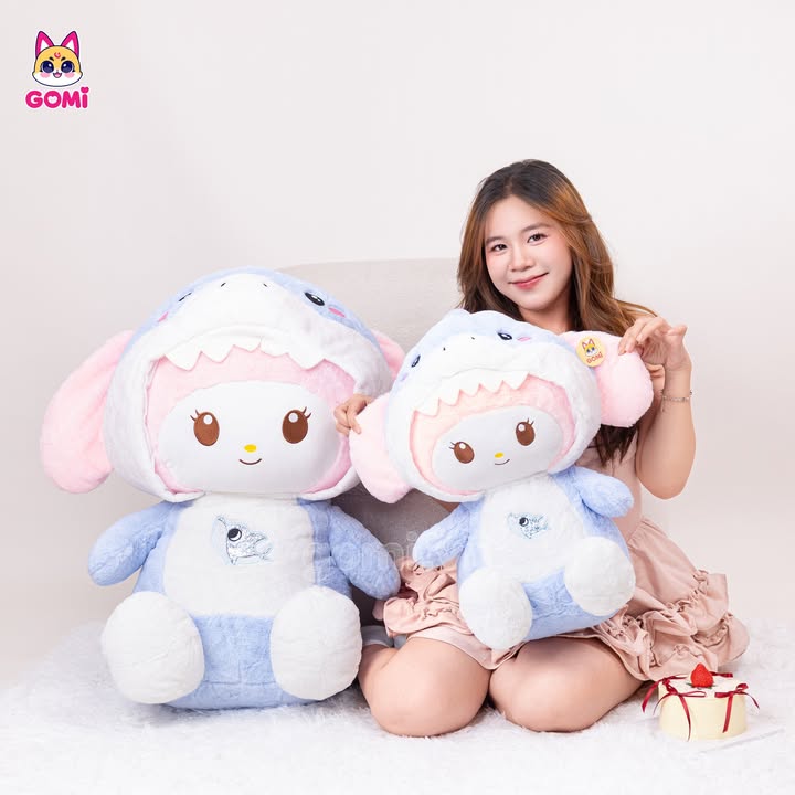 Gấu Bông Thỏ Melody Cosplay Cá Mập