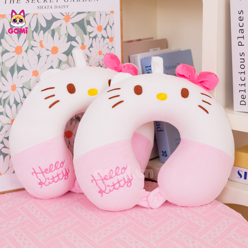 Gối Cổ Cao Su Non Hello Kitty