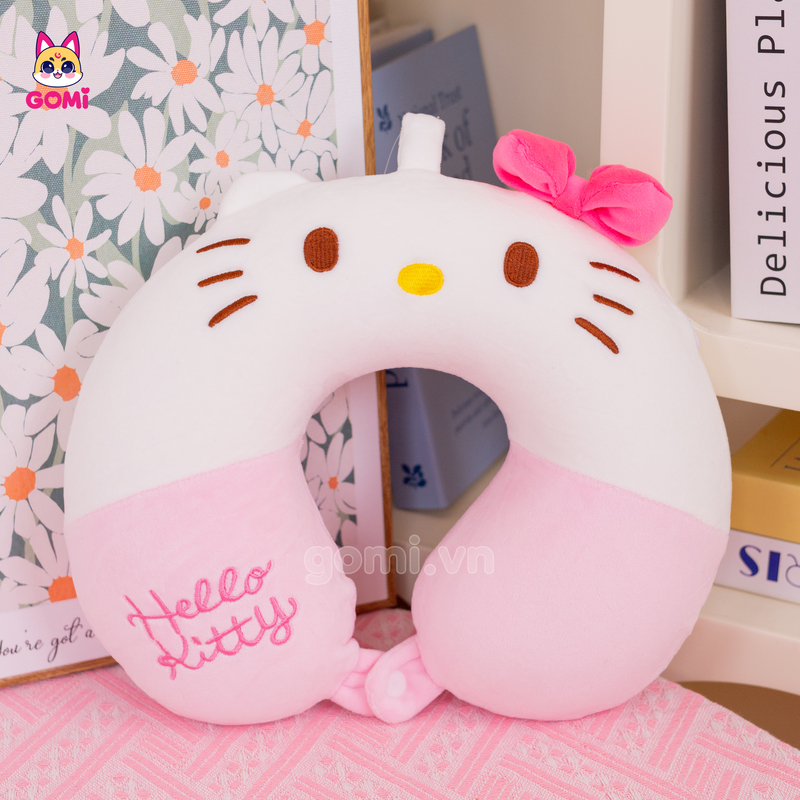 Gối Cổ Cao Su Non Hello Kitty