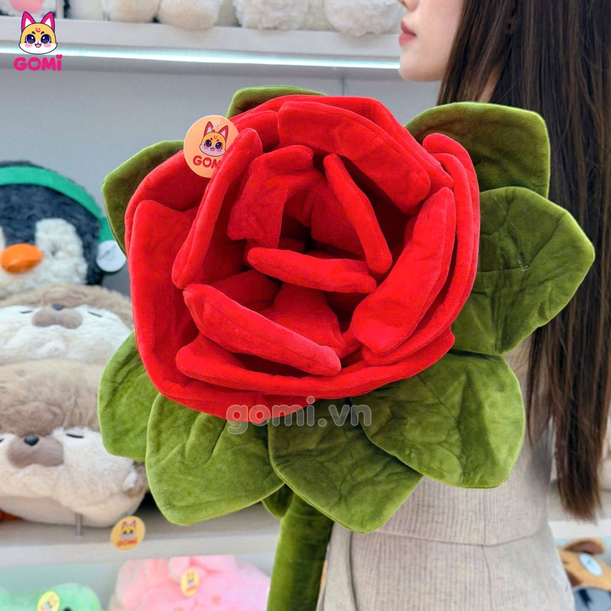 Gấu Bông Hoa Hồng Đỏ