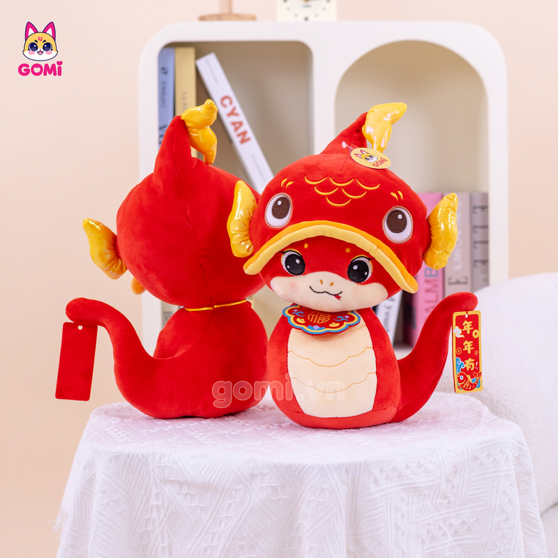 Gấu Bông Rắn Đội Mũ Cá Chép
