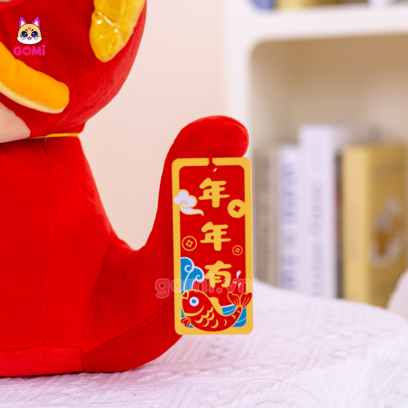 Gấu Bông Rắn Đội Mũ Cá Chép