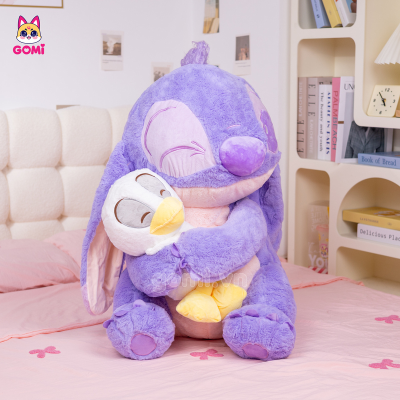 Gấu Bông Stitch Tím Ôm Vịt