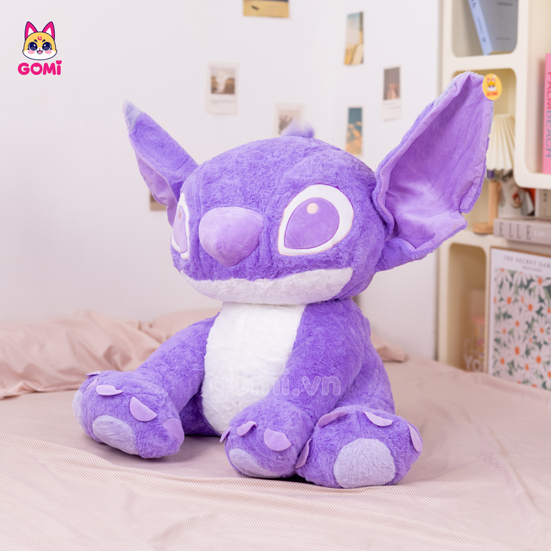Gấu Bông Stitch Tím Ngồi