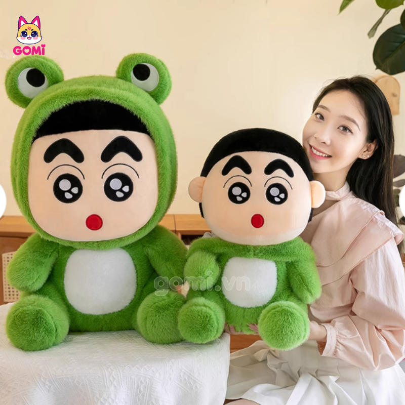 Gấu Bông Shin Cosplay Ếch Xanh