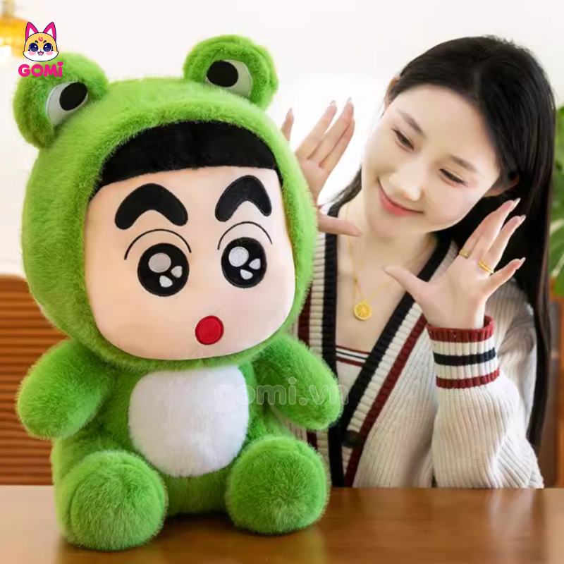 Gấu Bông Shin Cosplay Ếch Xanh