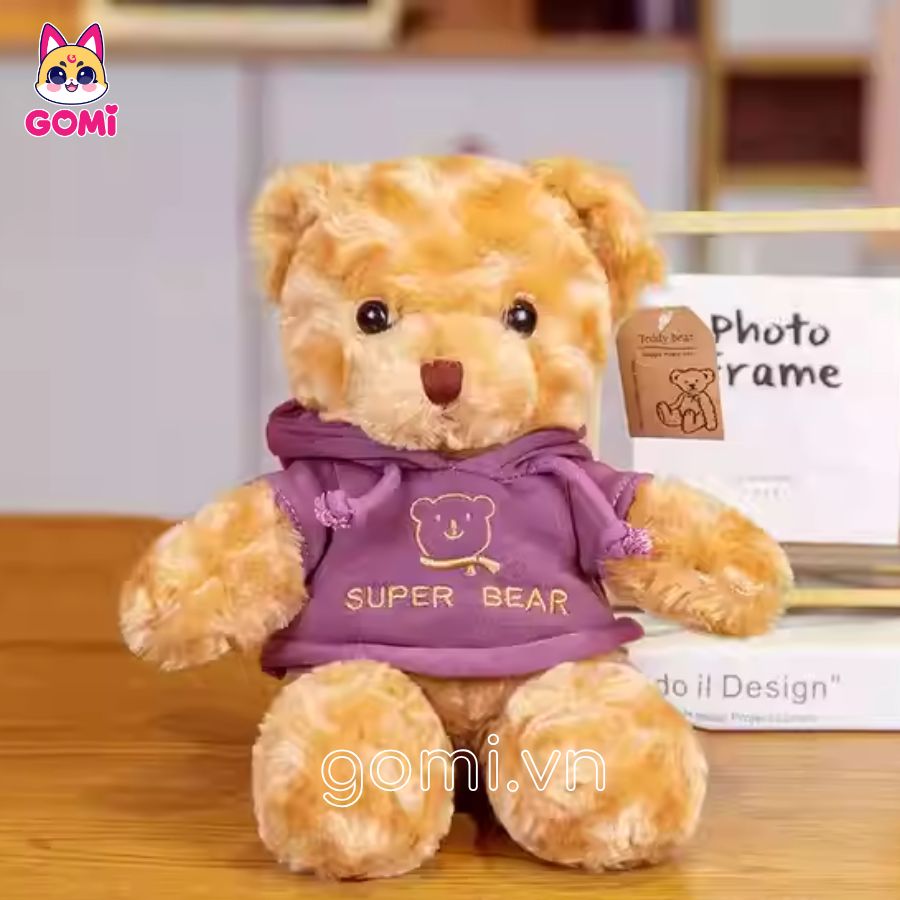 Gấu Bông Teddy Lông Xoắn Super Bear