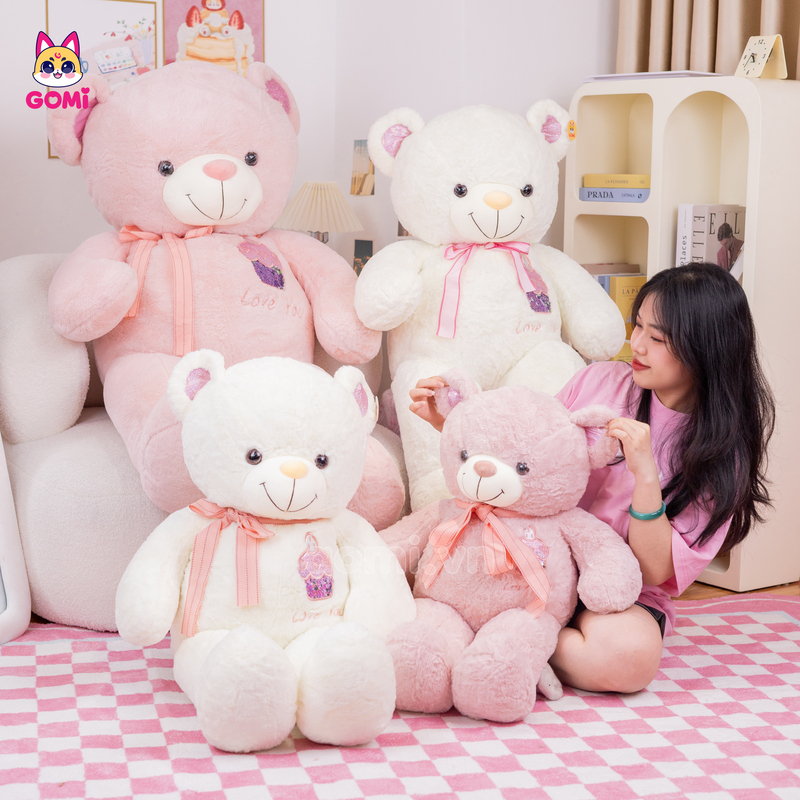Gấu Bông Teddy Ngực Bánh Kem