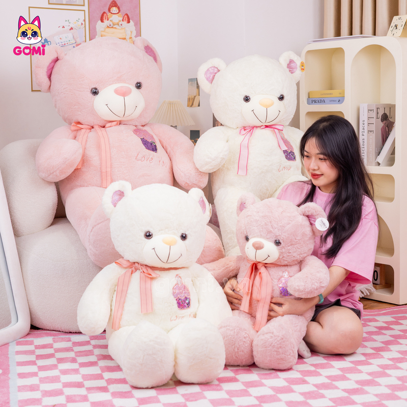 Gấu Bông Teddy Ngực Bánh Kem