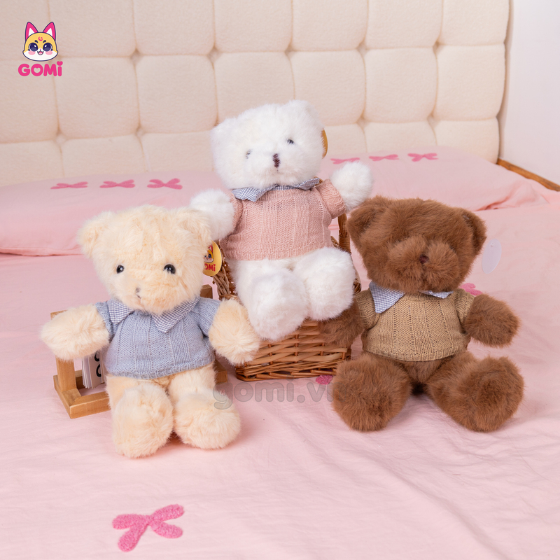 Gấu Bông Teddy Áo Cổ Cà Vạt