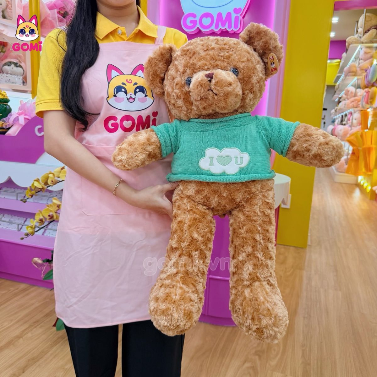Gấu Bông Teddy Áo Len Mây I Love You