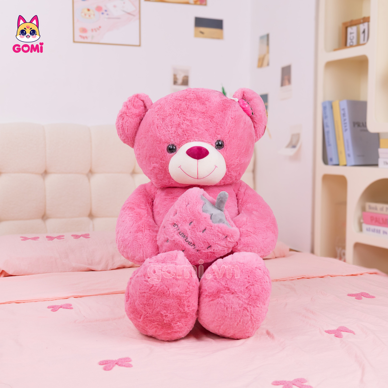 Gấu Bông Teddy Ôm Dâu Tây