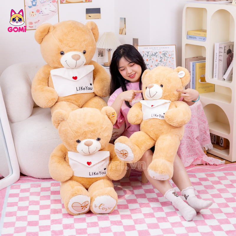 Gấu Bông Teddy Cầm Phong Thư