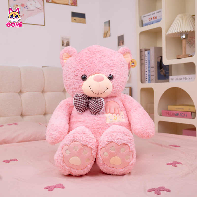 Gấu Bông Teddy Lông Xoắn Ngực Love