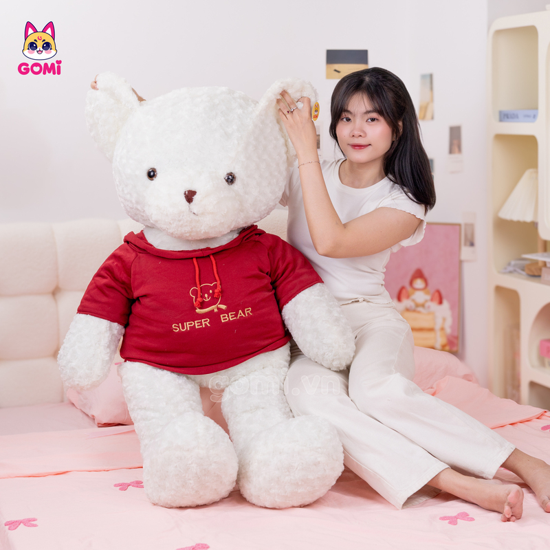 Gấu Bông Teddy Lông Xoắn Super Bear