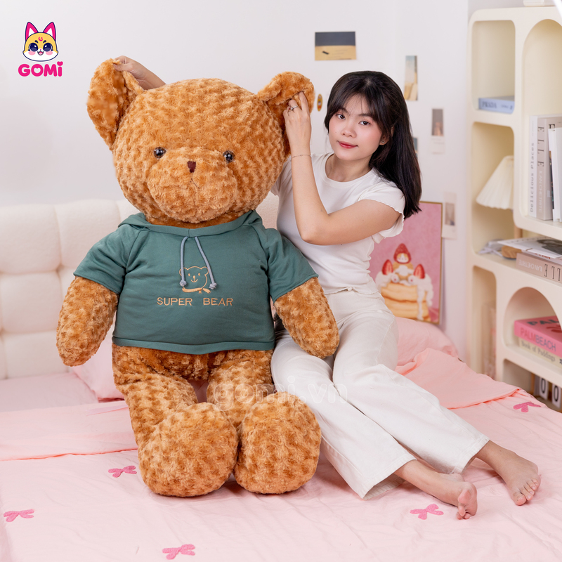 Gấu Bông Teddy Lông Xoắn Super Bear