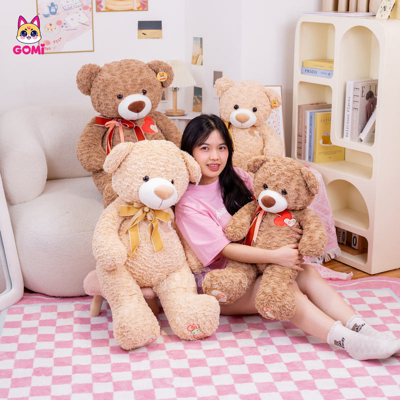 Gấu Bông Teddy Ngực Tim Love