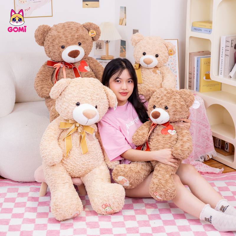 Gấu Bông Teddy Ngực Tim Love