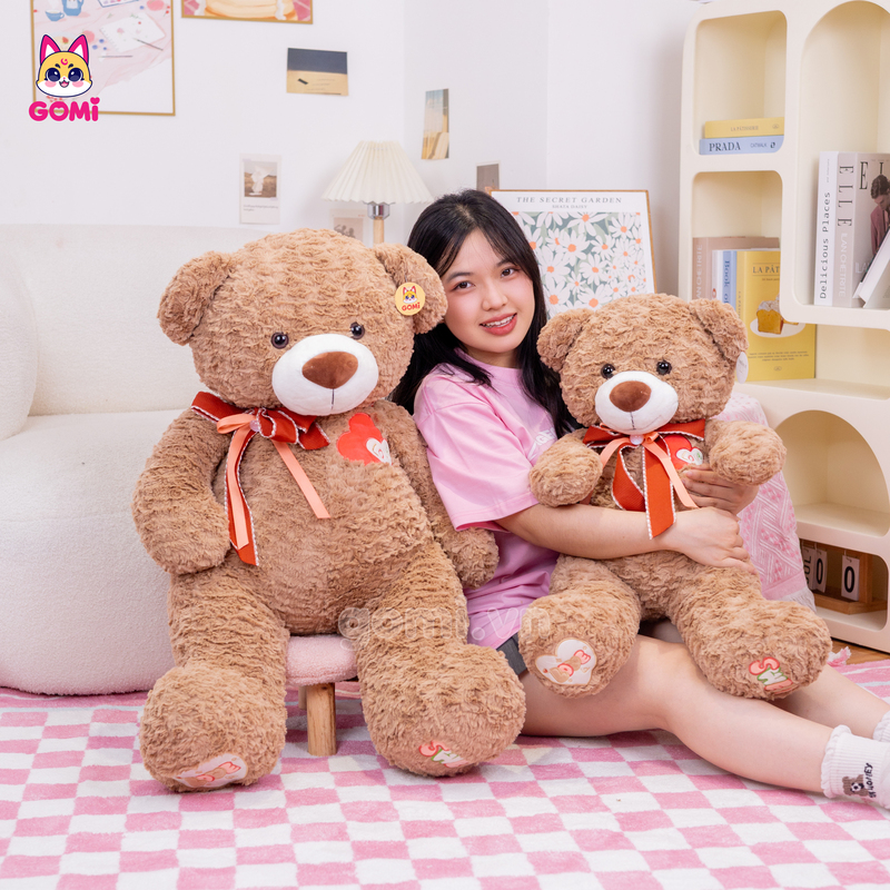 Gấu Bông Teddy Ngực Tim Love