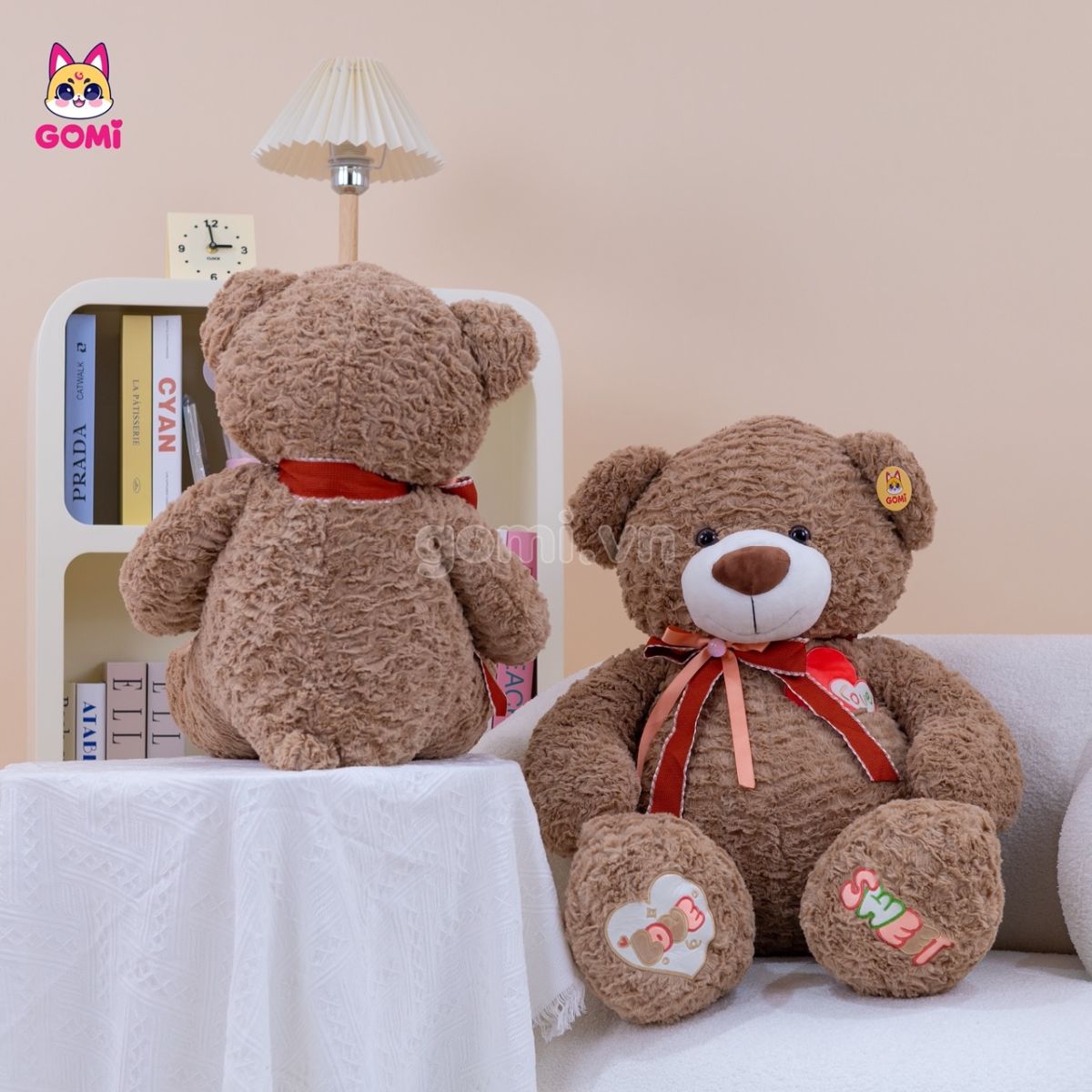 Gấu Bông Teddy Ngực Tim Love