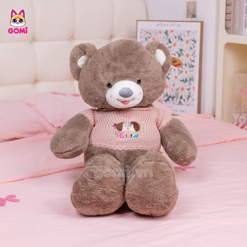Gấu Bông Teddy Len Kiss Lông Trơn
