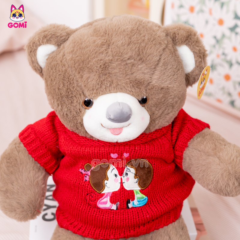 Gấu Bông Teddy Len Kiss Lông Trơn