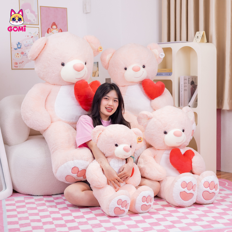 Gấu Bông Teddy Ngực Tim