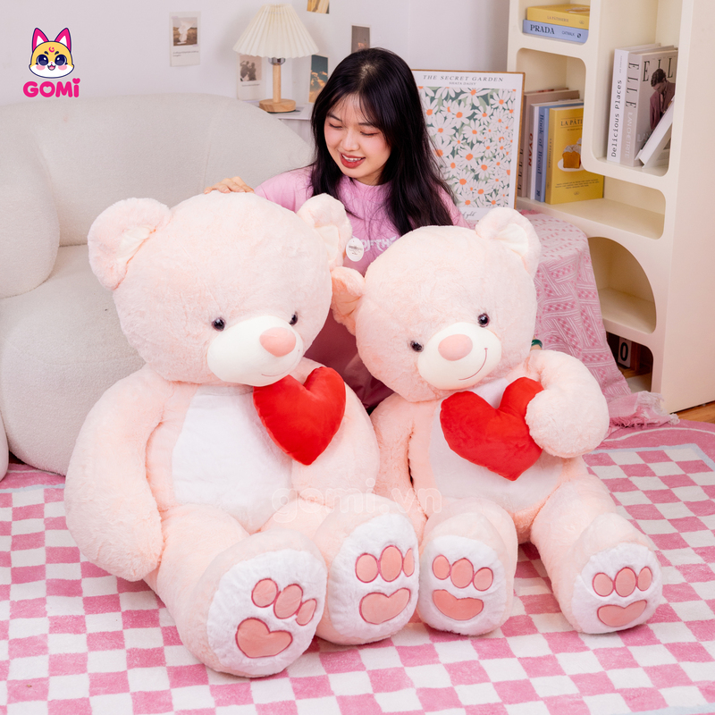 Gấu Bông Teddy Ngực Tim