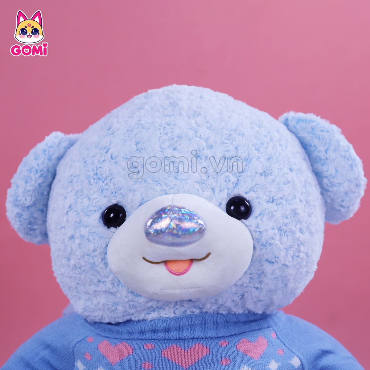 Gấu Bông Teddy Mũi Nhũ Áo Tim