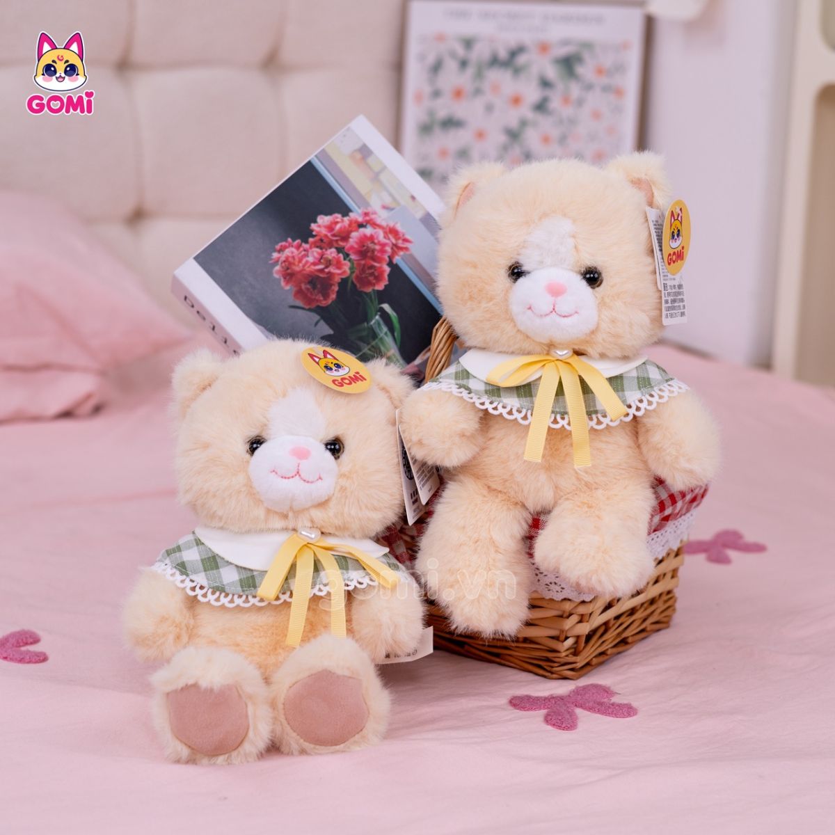 Gấu Bông Thú Nhỏ Đeo Yếm