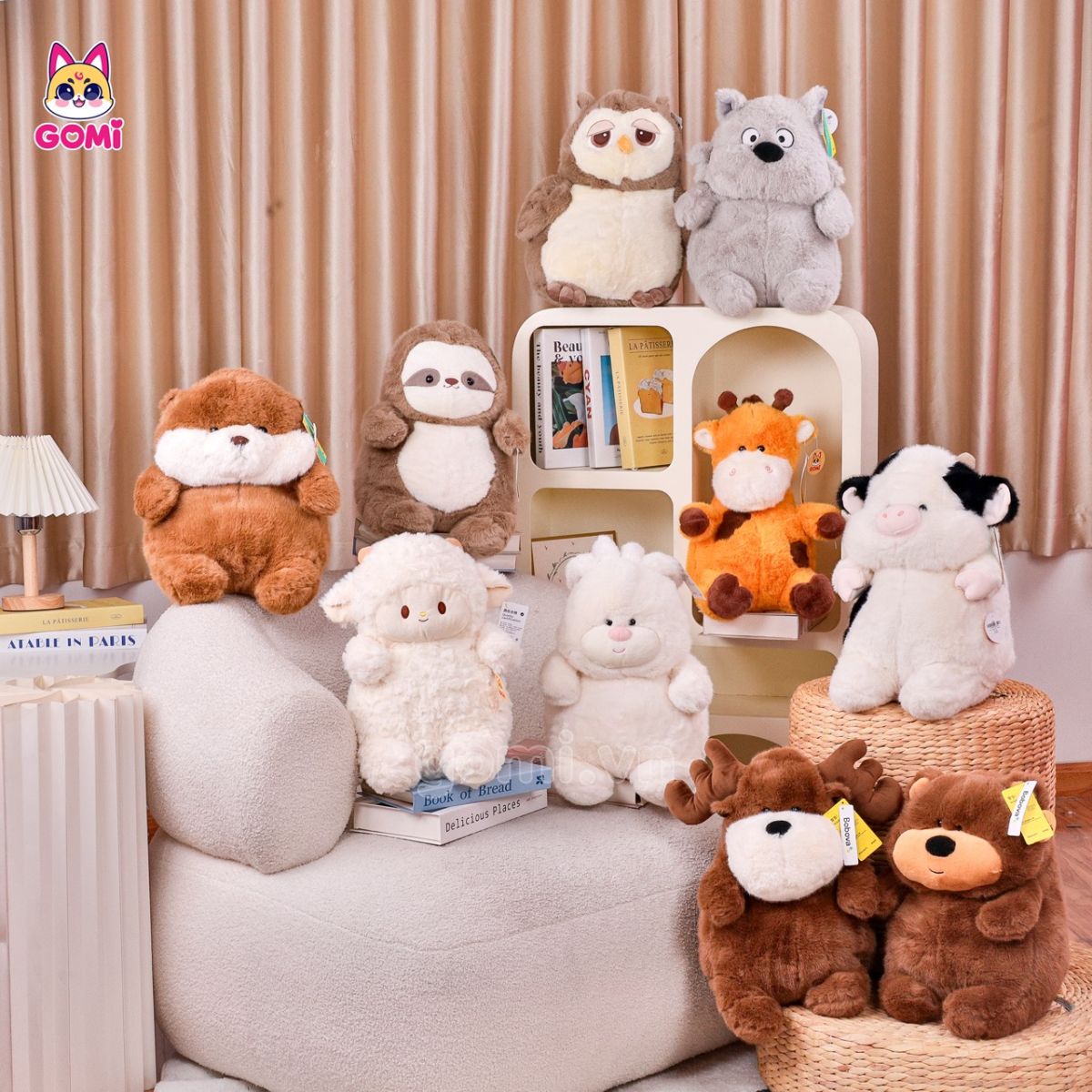 Gấu Bông Thú Rừng Lưng Gù