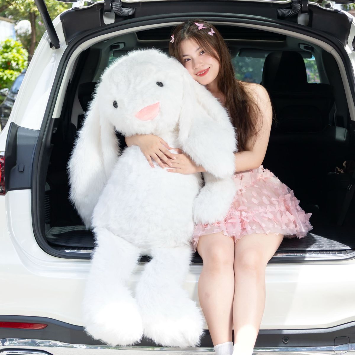 Gấu Bông Bunny Lông Dài Tiểu Kim Size Lớn