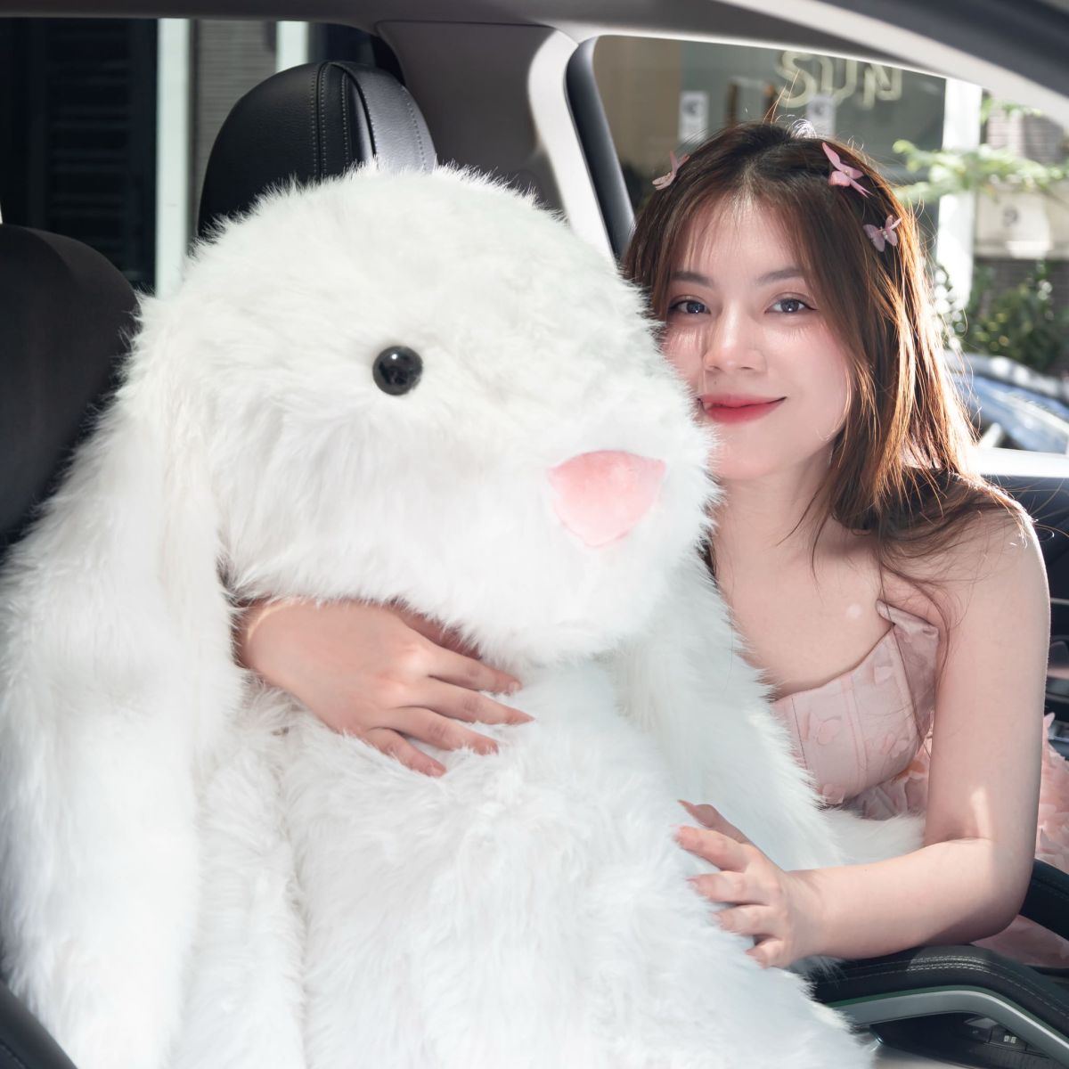 Gấu Bông Bunny Lông Dài Tiểu Kim Size Lớn