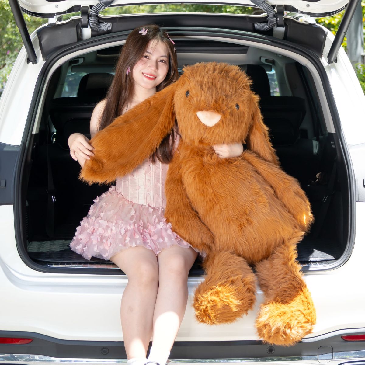 Gấu Bông Bunny Lông Dài Tiểu Kim Size Lớn
