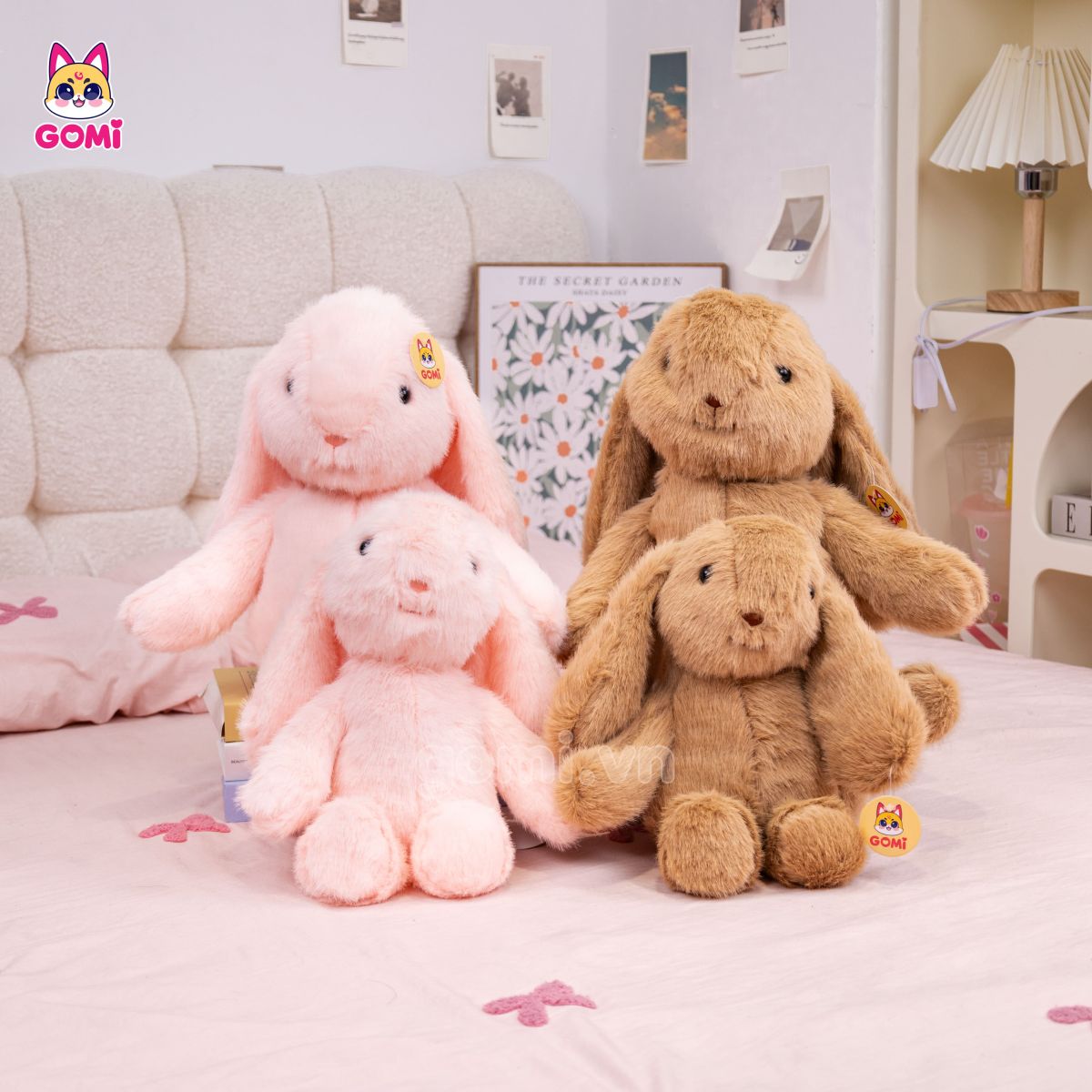 Gấu Bông Bunny Lông Dài Tiểu Kim