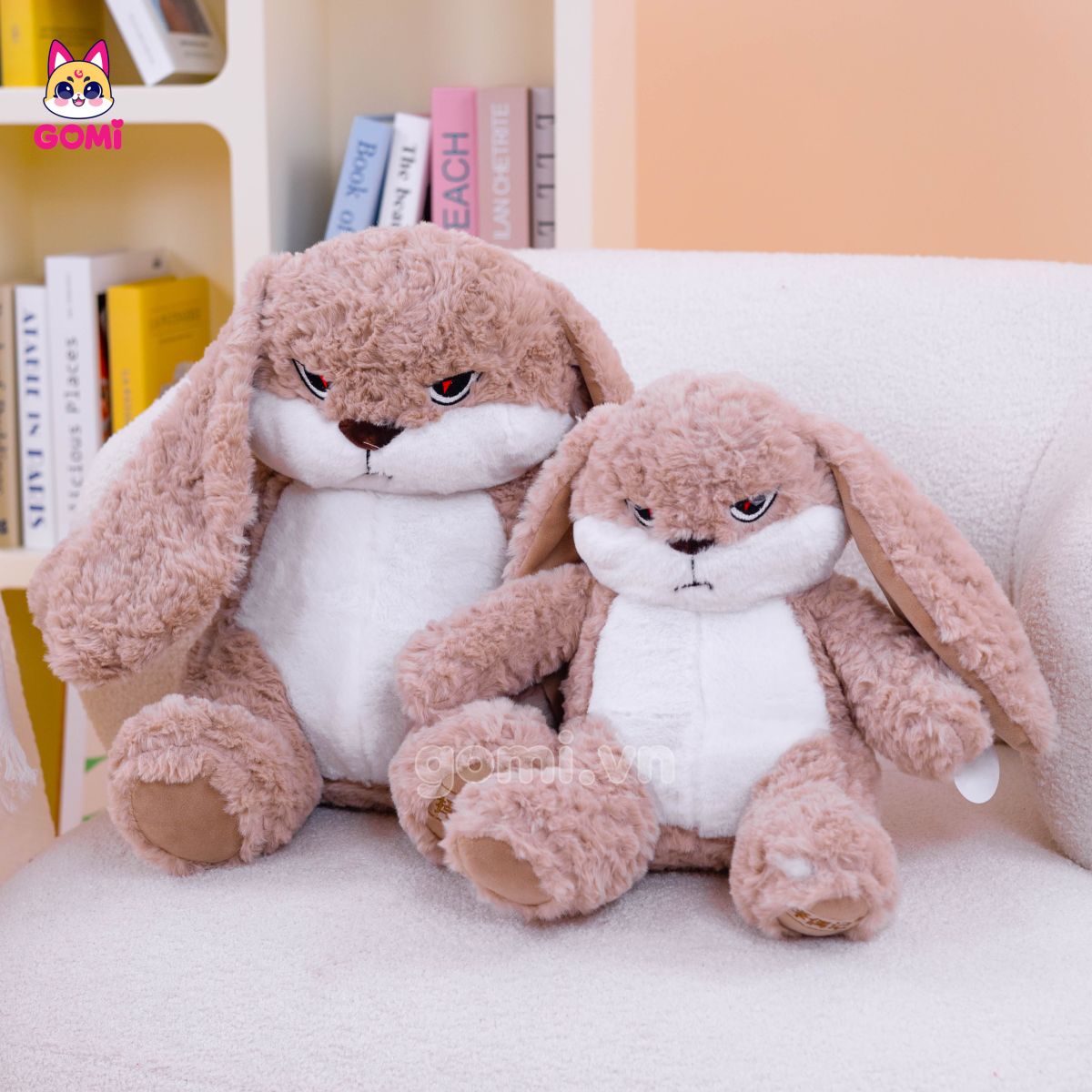 Gấu Bông Bunny Mặt Quạo Nâu