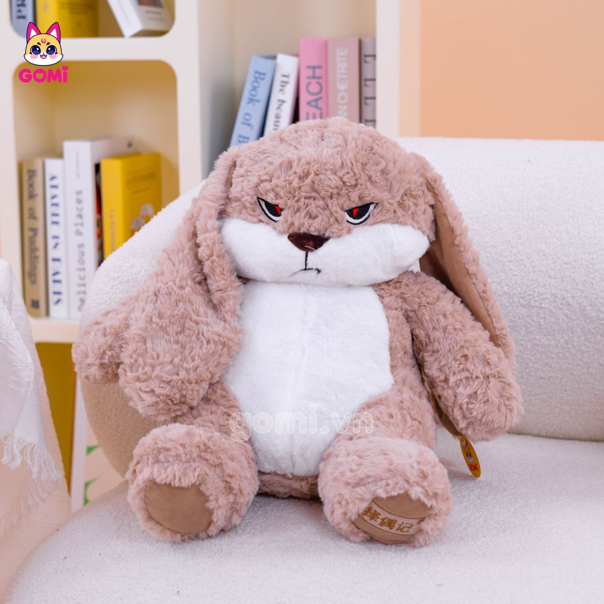 Gấu Bông Bunny Mặt Quạo Nâu