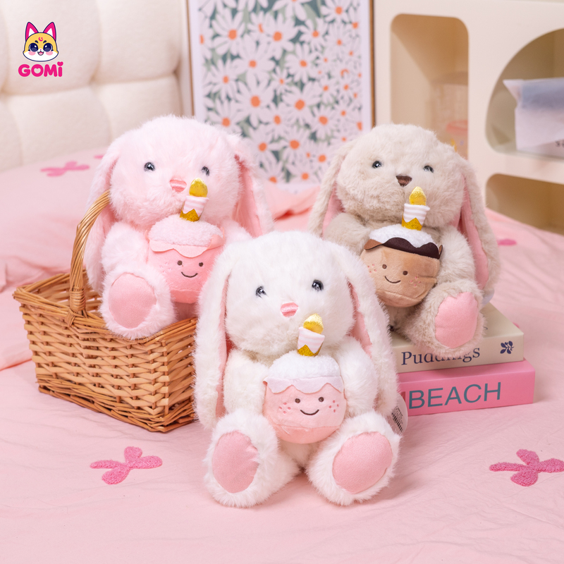 Gấu Bông Thỏ Ôm Bánh Kem