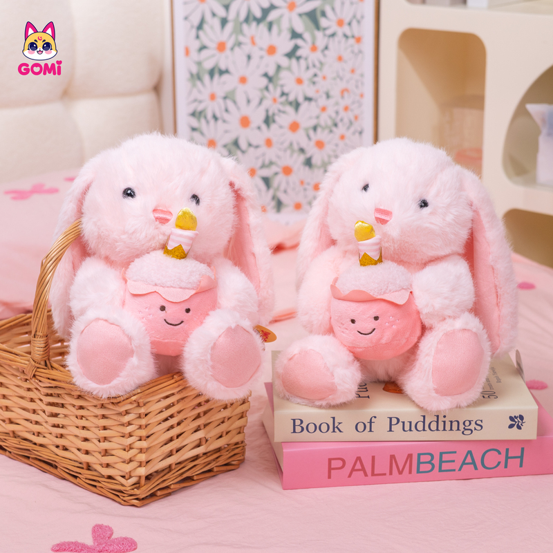 Gấu Bông Thỏ Ôm Bánh Kem
