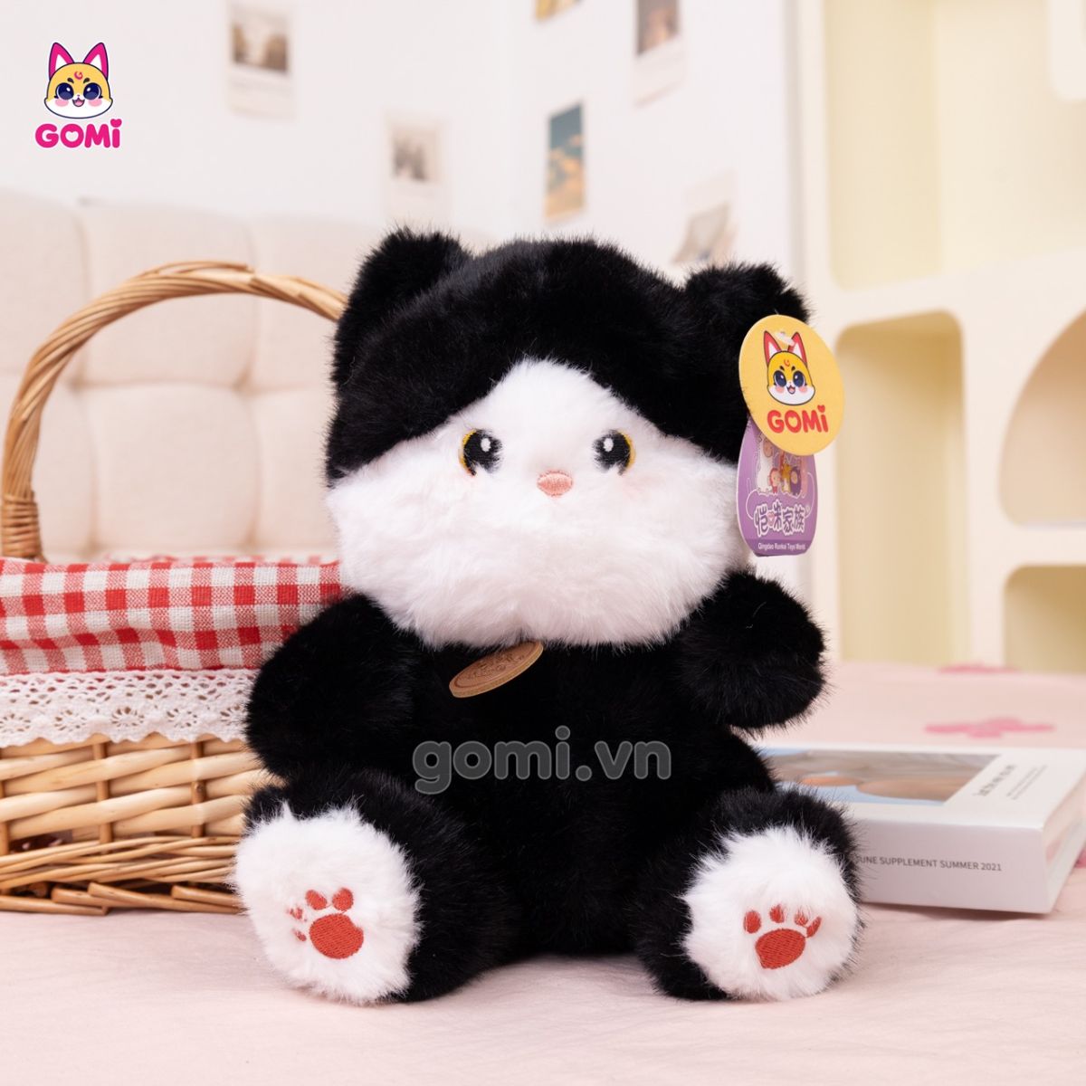 Gấu Bông Bộ 4 Mèo Ngồi