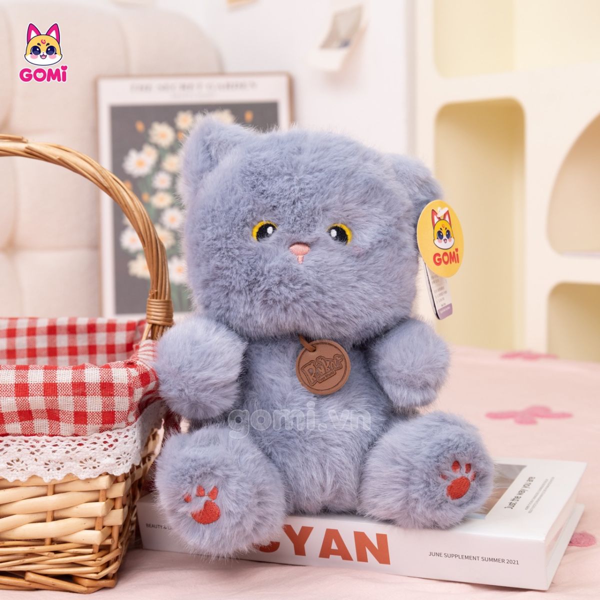 Gấu Bông Bộ 4 Mèo Ngồi