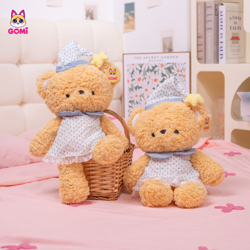 Gấu Bông Bộ Thú Đội Nón Sao