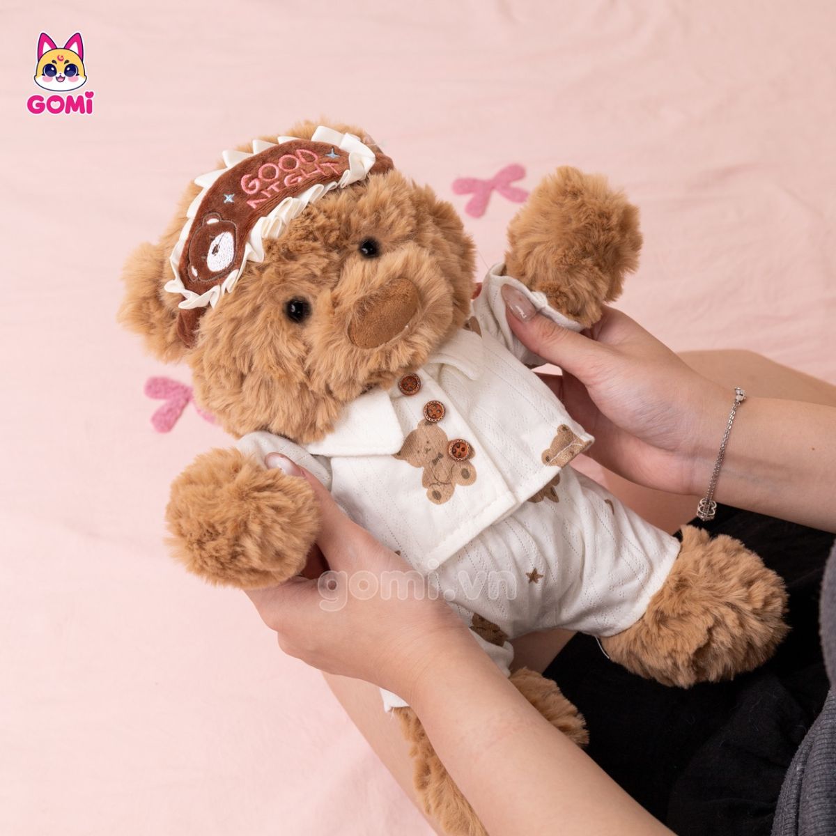 Gấu Bông Gấu Ngủ Bịt Mắt