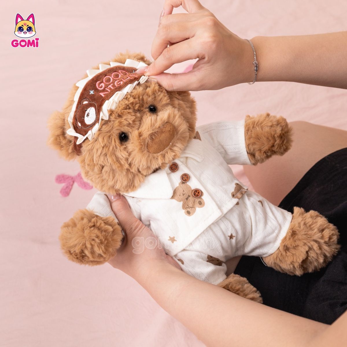 Gấu Bông Gấu Ngủ Bịt Mắt