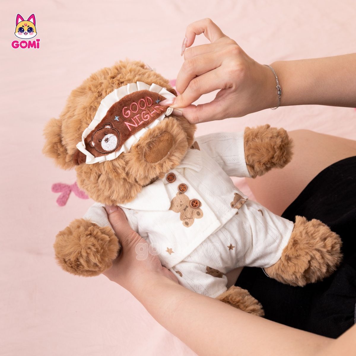 Gấu Bông Gấu Ngủ Bịt Mắt