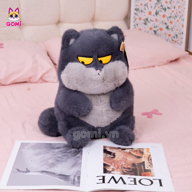 Gấu Bông Bộ Thú Ngồi Mắt Liếc